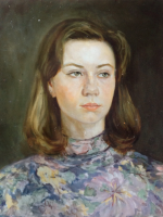 25. Портрет ученицы, ~1986 г., к/м